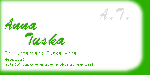 anna tuska business card